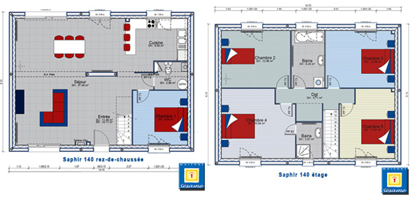 plan de maison gratuit 140m2