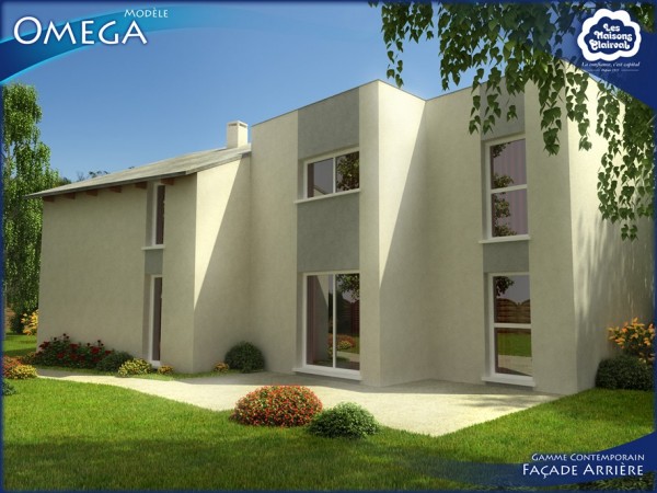 Façade arrière du modèle Oméga de Maisons Clairval