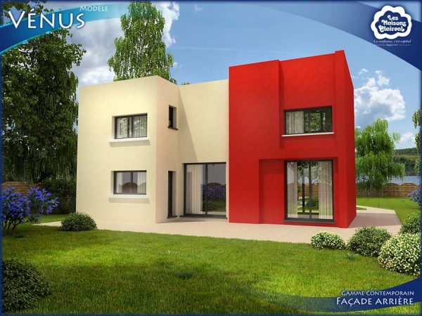 Façade arrière du modèle Vénus de Maisons Clairval